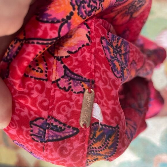 Free People I Got You Printed Floral Ruched Crop Top - Picture 9 of 11